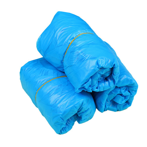 Super Thick Disposable Shoe Covers CPE Household Waterproof Indoor Anti-Slip Machine Room Unisex Universal Rain Waterproof Shoe Covers