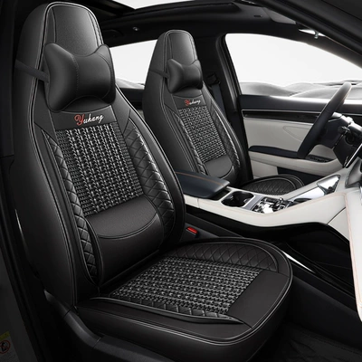 Ice Silk Car Seat Cushion with Four Seasons Pad