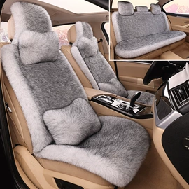 座垫、座套;头枕;毛垫
