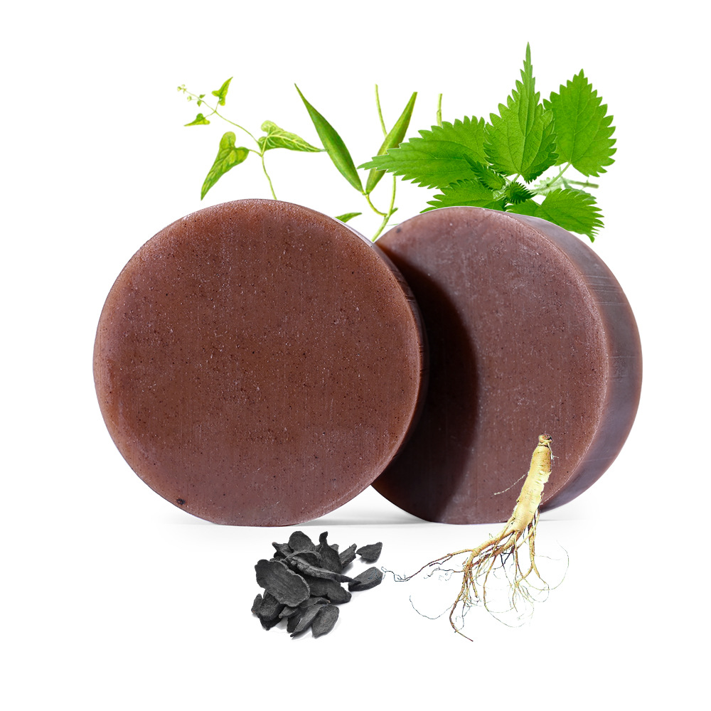 天然何首烏皂防脫去屑洗頭皂同款精油手工皂洗髮護髮香皂批發