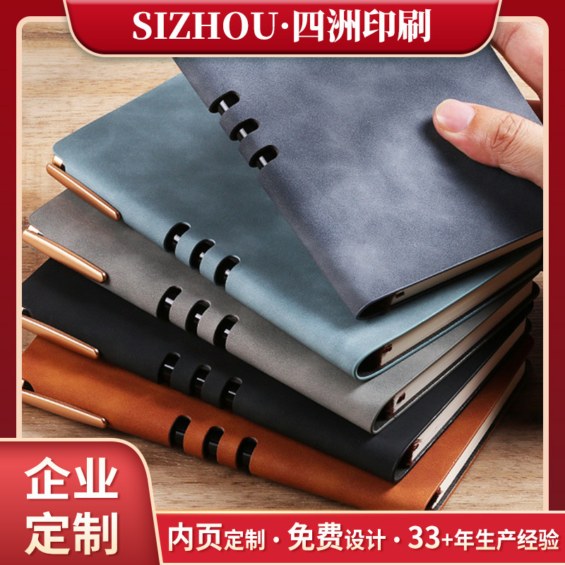 A5 Notebook Customized with Printable Logo Business Office B5 Notepad Customized Portable A6 Work Notes Customized