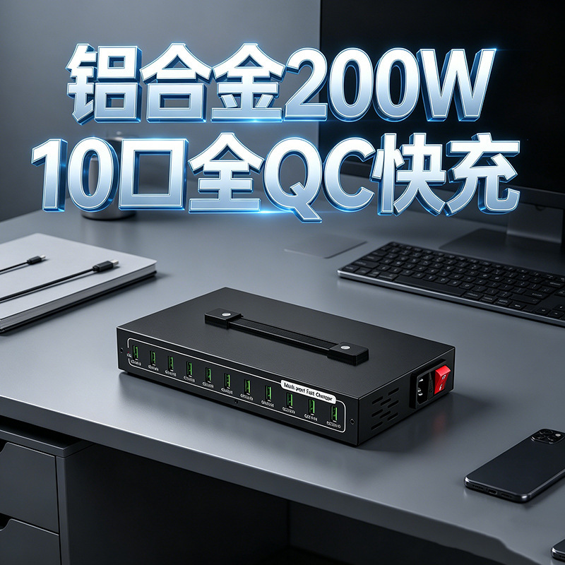 Cross-Border Aluminum Alloy Desktop Charging Station Mobile Phone Charger USB Multi-Port Charging Dock Smart Typec Multi-Socket Adapter Cross-Border Aluminum Alloy Desktop Charging Station Mobile Phone Charger USB Multi-Port Charging Dock Smart Typec Multi-Socket Adapter