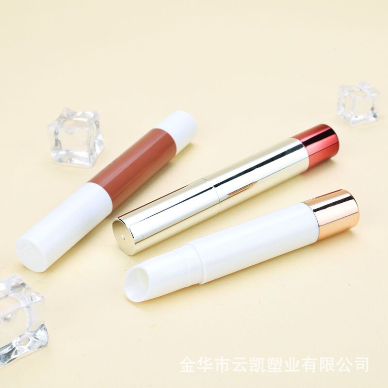 现货 银色旋转式ABS材质口红笔润唇膏管空管 口红包材|undefined