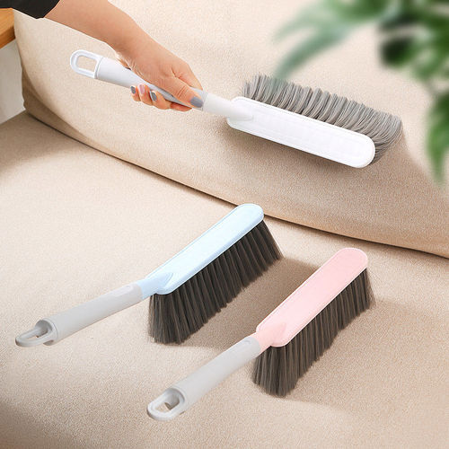 Wholesale bed brush soft fur sofa long handle bed sweeping brush dust brush bedroom household cleaning bed brush cute bed sweeping brush