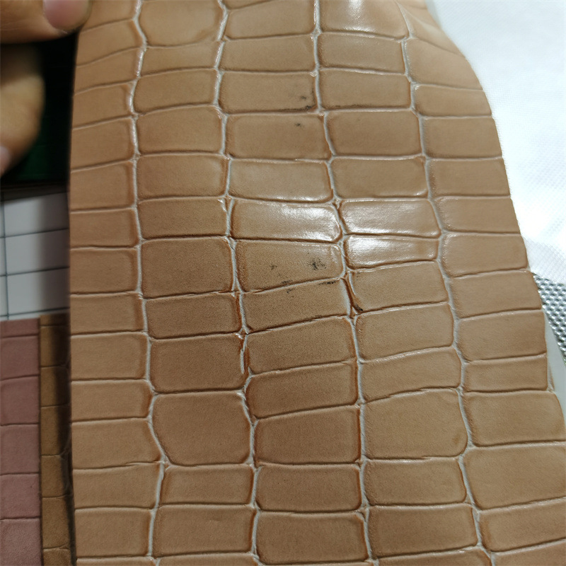 PU石头纹哑光鞋材箱包家居装饰革皮带服装礼盒包装仿棉绒底现货