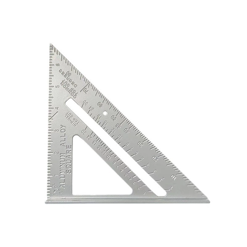 WM7 -inch public British -made aluminum profile Black oxidation triangular board 90 degrees 45 degrees triangular ruler right angle