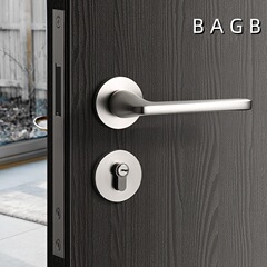 BAGB寝室ドアロック室内木戸部屋磁気吸引静音木戸取っ手ニッケル光伸線シンプル分割ロック