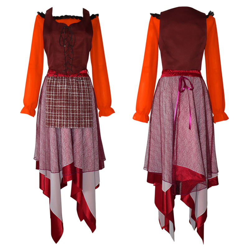 魔女も狂った2cos服子供舞台演技服中世ワンピースコスプレ衣装ハロウィーン|undefined