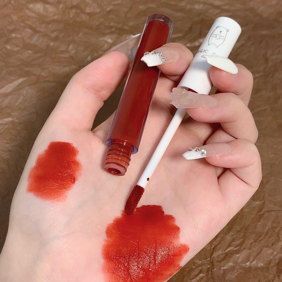 MAGIC CASA Heart-shaped Bear Lip Gloss Six-piece Set does not fade easily undefined