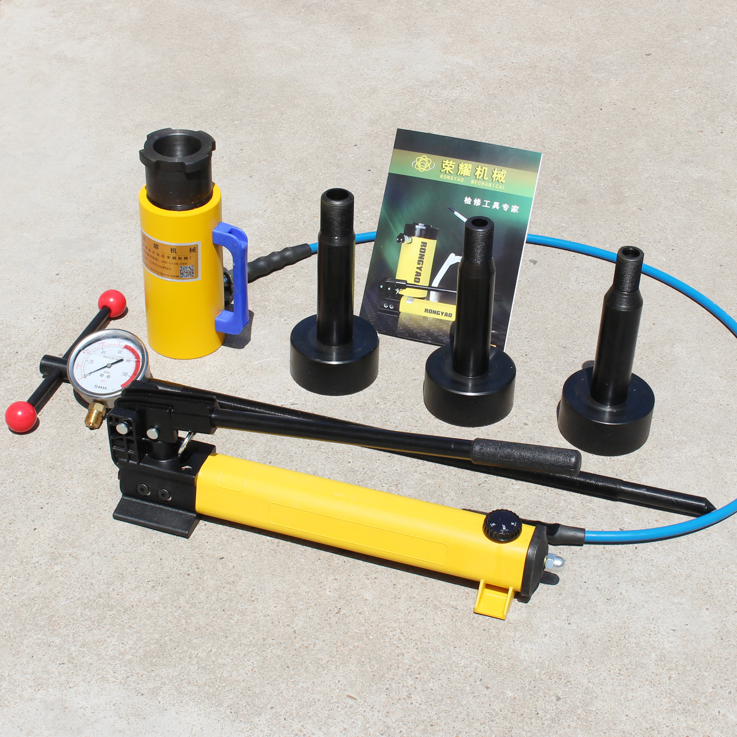 偶合器拉马20T40T拉马横梁式合器拆卸工具分离式耦合器液压拉马