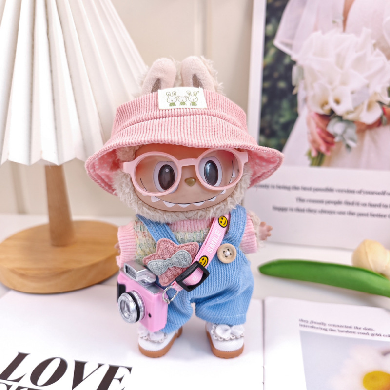 17 センチメートルラブブハートビートラブブビニールぬいぐるみペンダント服オーバーオールスーツ着替えベビー服靴|undefined