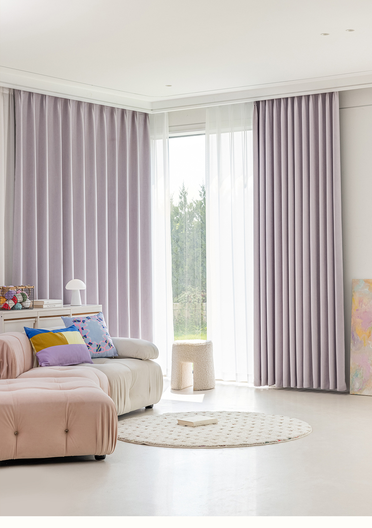 Maßgefertigte Moderne Weizenähren-Jacquard Chenille Creme Vorhänge für Wohnzimmer Esszimmer Schlafzimmer Fensterdekoration Luxuriöser Tüll Elegant – Detail 22