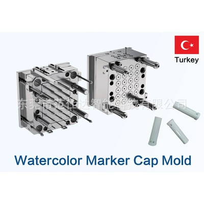 Watercolor Pen Mold, Watercolor Pen Cap and Pen Barrel Mold, Marker Pen Mold, Plastic Injection Mold Manufacturer (Avtomobil hissələri qəlibləri)