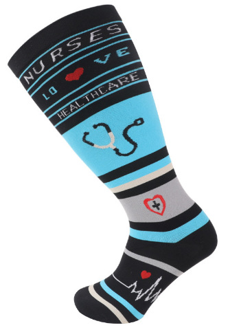 Amazon Comercio exterior caliente extra grande calcetines de compresión más tamaño grasa Calcetines de becerro en stock al por mayor