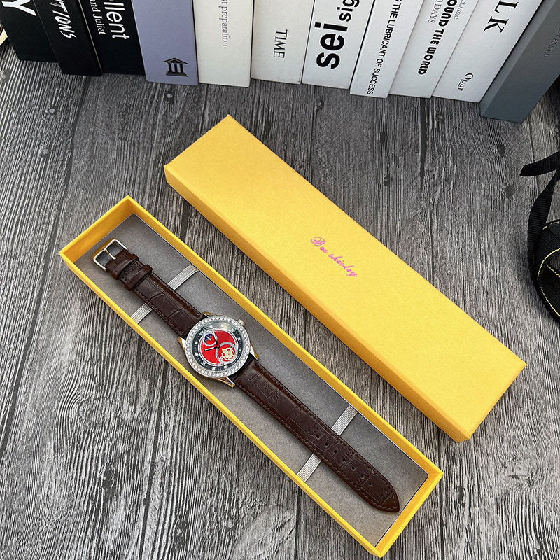 70g Weight Ordinary Glass Mirror Material Imitation Leather Strap Material Watch Classification Pointer Display Type Buckle Buckle Style Round Dial Shape Shopping Occasion Quartz Movement Geometric Pattern All Seasons Season Unisex Gender Glam, Fashion Style Glam Fashion Geometric Buckle Quartz Watch 12