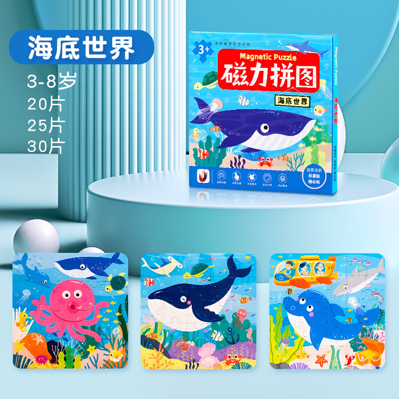 学前早教磁性拼图磁力3到6岁宝宝益智力儿童进阶提升思维训练|undefined