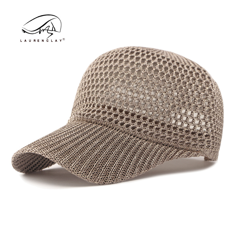 Sombreros de moda europeos y estadounidenses sombreros de verano transpirables sombreros de béisbol de malla casuales versátiles sombreros de protección solar simples