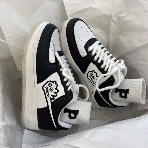 Summer and Spring Instagram Style Little Monster White Women's Ulzzang School Thicker Sole Casual Sports Sneakers Trend