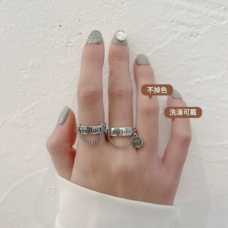 Adjustable Ring (925 Silver) — Small Design Rings, Non-Fading High-Quality Sample