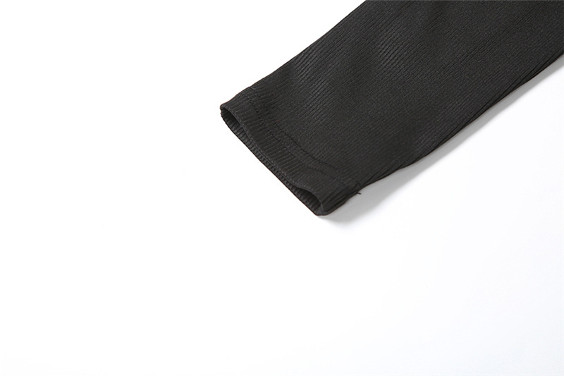 Mono deportivo sexy de otoño e invierno con escote en V profundo, ajustado, de manga larga y color liso para mujer