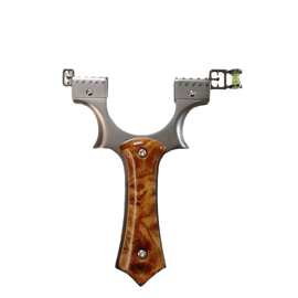 新款水平瞄碳纤维快压小牛弹弓不锈钢快压橡胶玩具锁凤小牛贴片