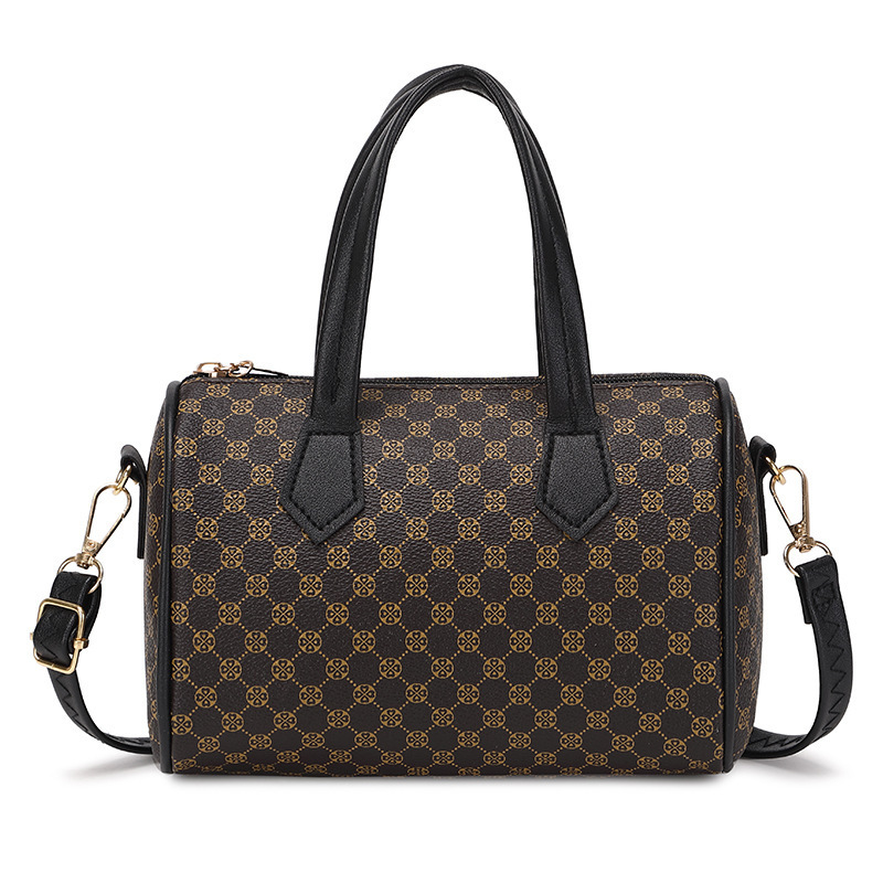 Bolso de mujer 2023 nueva moda casual impresión bolso de mujer Boston bolso de almohada bolso bordado de diamante