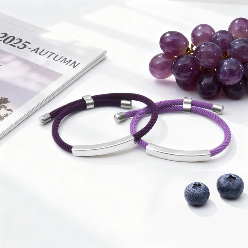 Cross-Border Milan Bracelet Engraved Stainless Steel Bracelet Holiday Gift Advertising Small Gift Titanium Steel Braided Bracelet Wholesale