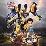 新款炫舞战队咖宝车神深蓝琥珀机器人模式双模式机甲玩具男孩车型