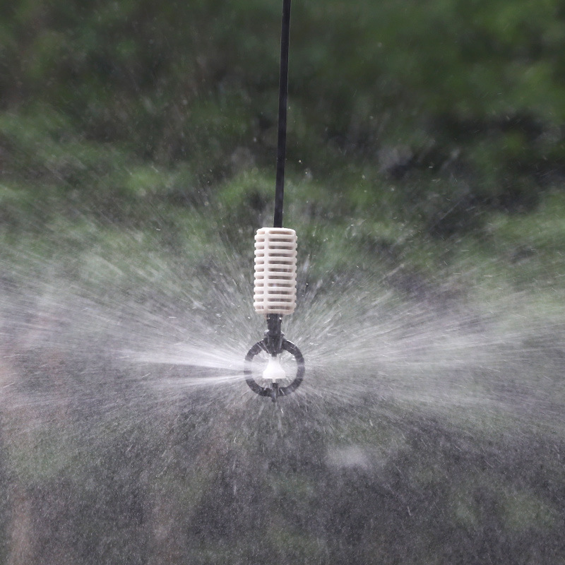 Jardín de lluvia forestal invertido cuelga pequeña boquilla de pulverización de rotación atomización de lluvia boquilla de plástico precio unitario no incluido impuestos