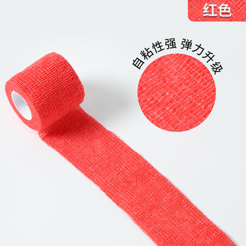 Fábrica al por mayor auto-adhesivo elástico dedo vendaje deportes cinta protectora de uñas no tejida auto-adhesivo dedo protección correa de rodilla