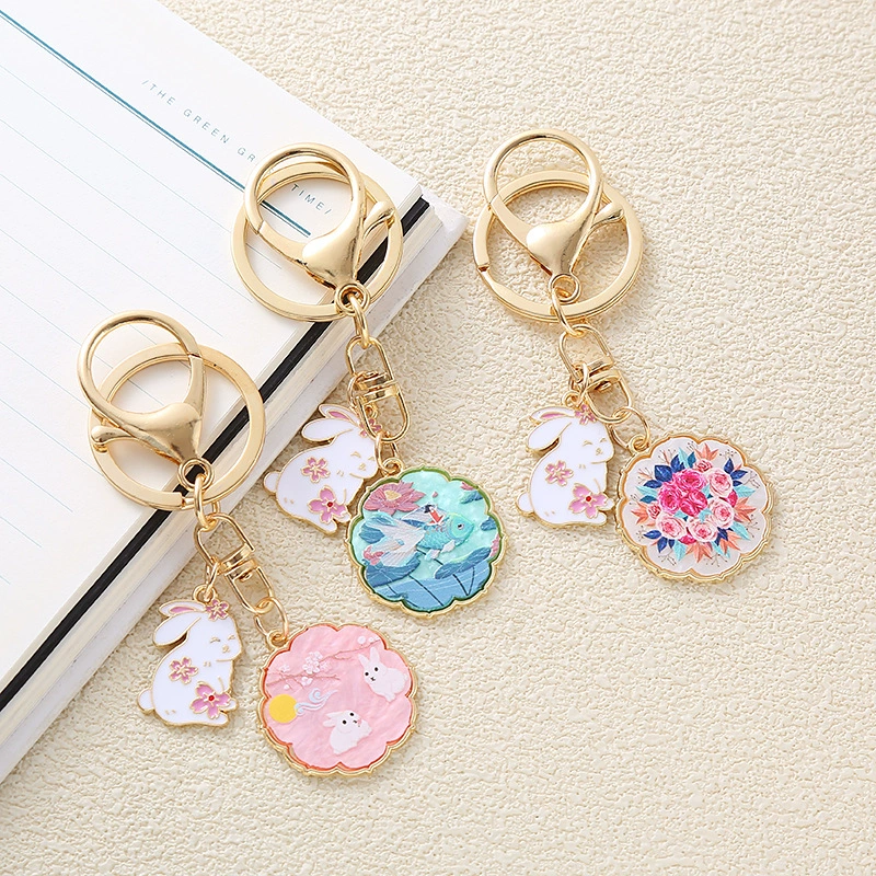 Середины осени Фестиваль Брелок Подвеска Оптовая Автомобильный Ключ Сумка Подвеска Сопровождающий Подарок Праздник Середины Осени Маленький Подарок Брелок