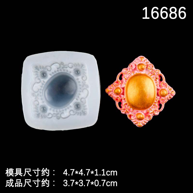 Nueva joya de amor, piedra preciosa, diamante, molde de silicona, accesorios de decoración de epoxi, molde de herramienta de horneado de fondant de chocolate