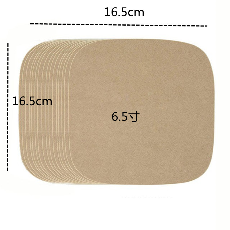 Directo de fábrica freidora aire especial almohadilla de papel cuadrado redondo hogar hornear alta temperatura resistente aceite de silicona de doble cara grado alimenticio