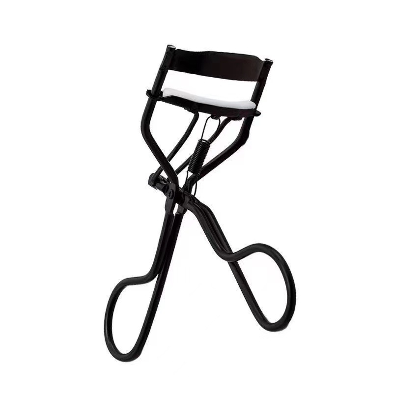 Rizador de pestañas de ojos negro ultra gran angular de larga duración que forma rizador de pestañas herramienta rizador de pestañas de plata fábrica al por mayor