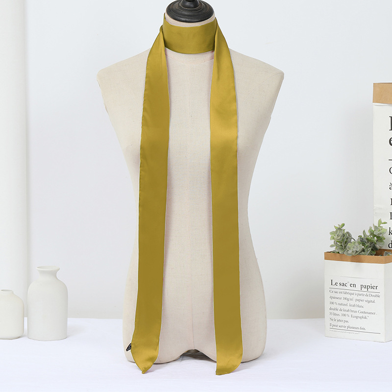 韓国版の細い細い長さの小さいスカーフの女性はバッグの取っ手を縛って春夏の秋のシフォンのプリントの小さいスカーフのマフラーを持ちます。|undefined