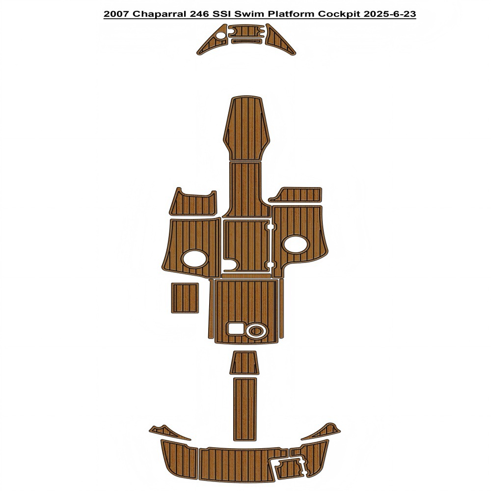 2007 Chaparral 246 SSI 游艇船舶EVA柚木地板亚马逊eBay热销