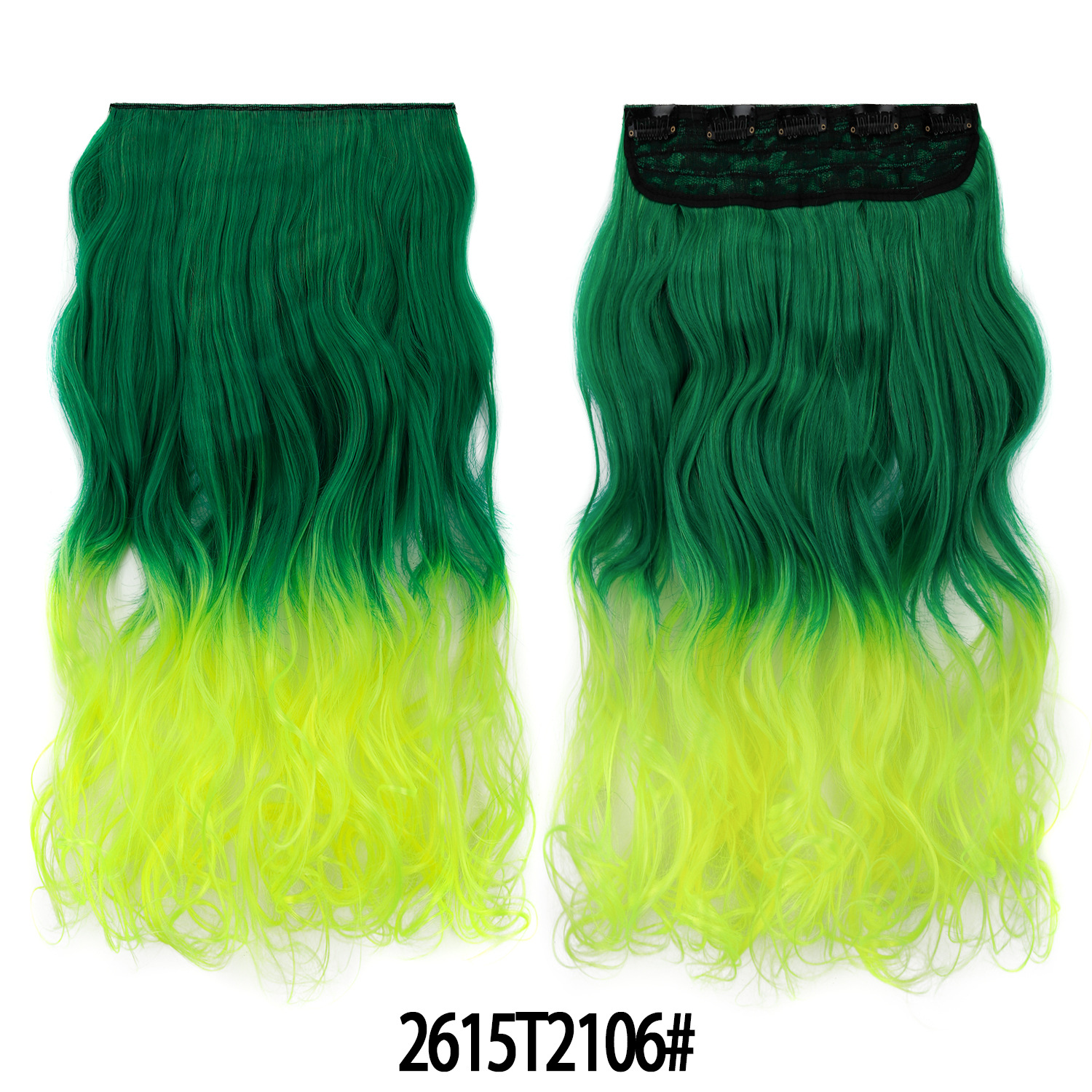 25 peacock green gradient tender yellow roll