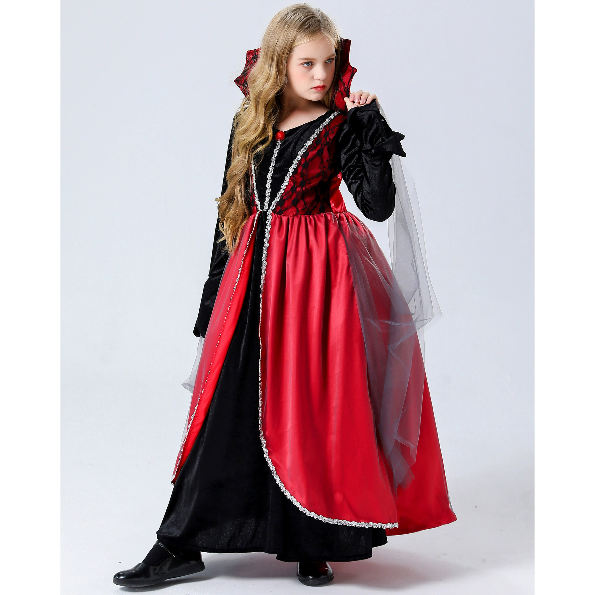 S-XL Детский дворец Демон Одежда Halloween Одежда Детская одежда