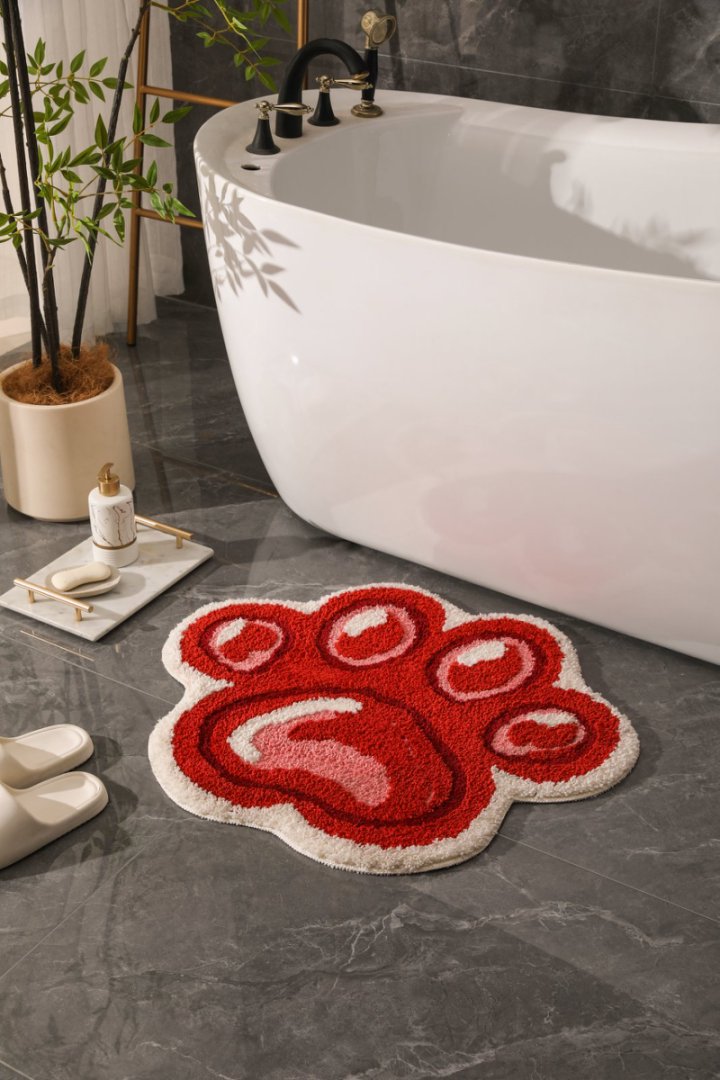 Cross-Border Flocking Floor Mat Tpr Non-Slip Microfiber Bathroom Absorbent Mat Door Mat Creative Carpet Customized with Pictures
