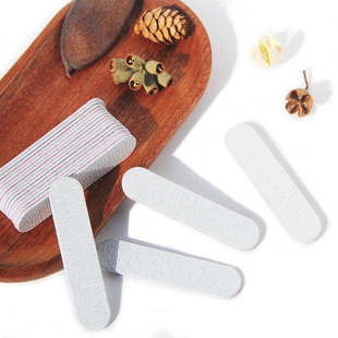 Nail small rubbing strip mini nail file gray double-sided thickness small nail rubbing shape polished gray sand strip 9CM