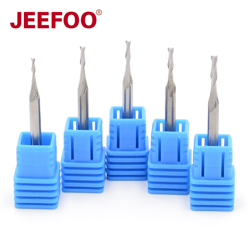 杰峰小径双刃刀|变小径密度板切割数控螺旋刀|细缝细槽缕边刀