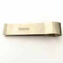 厂家直销金属钱夹 镭射logo钞票夹 不锈钢美金夹