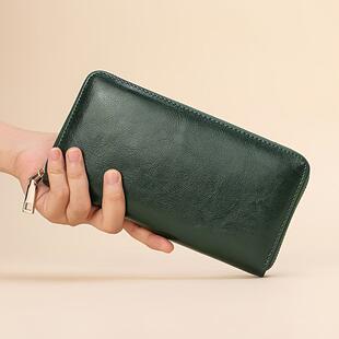 T 28061 Oil wax leather long wallet ��Ϟ�y�L�X��