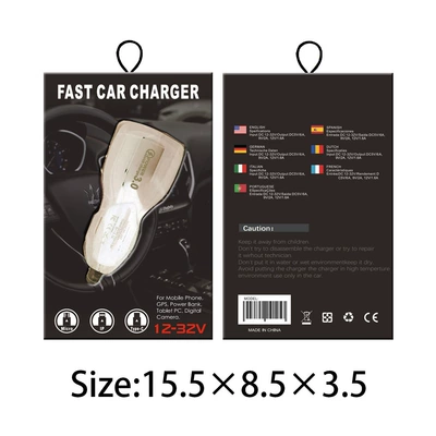Mobil şarj cihazları, QC3.0 car mobile phone - 348-white-large-packaging