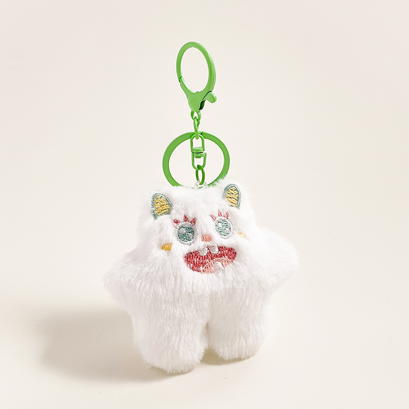 漫画リトルモンスタードールペンダントかわいい小さなギフトぬいぐるみ猫キーホルダーフロアプッシュ人形ペンダントアクセサリー|undefined