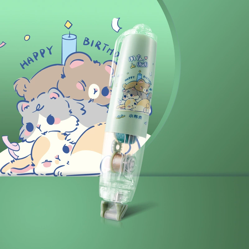 Мини-дозатор клея точечный (Changli) нажим-актив двойной стороны refillable лента, 15.7×7×2 см