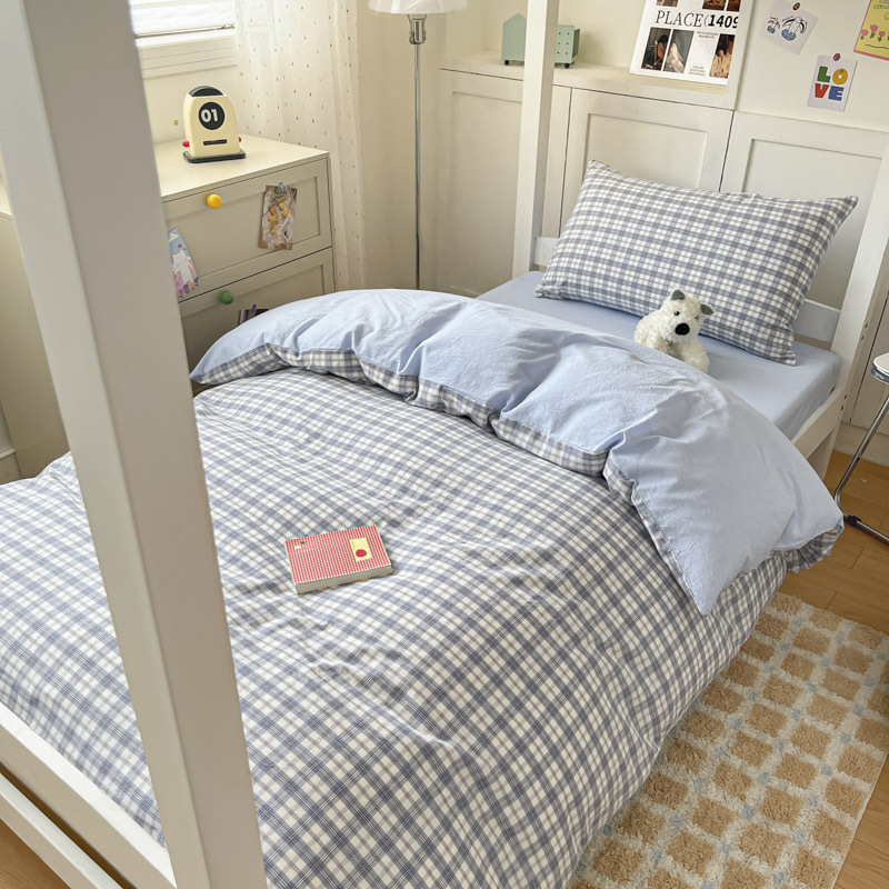 Temporada de estudiantes Sábanas de dormitorio de estudiantes Juego de tres piezas Dormitorio de estudiantes Funda de edredón individual Dormitorio Juego de sábanas para literas