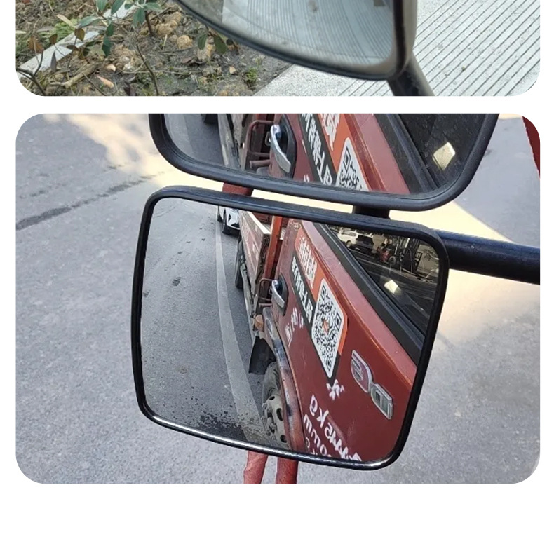 Truck Rearview Mirror, High-Definition Reflective Mirror, Thickened and Enlarged Convex Reversing Mirror, Suitable for Dongfeng Dolica Truck Accessories