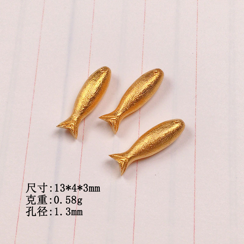 s925 silver gold-plated dragon fish accessories bracelet braided rope necklace string decoration diy handmade beads semi-finished products