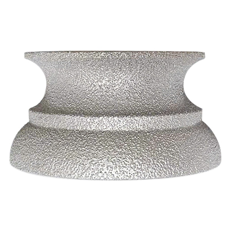 Muela abrasiva de diamante muela amoladora angular muela piedra borde redondo ranura romana fábrica directa al por mayor